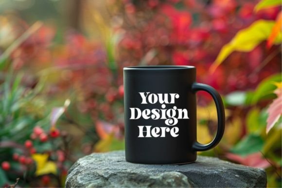 Download Coffee Mug Mockup Placed on a GardenCoff - Mug mockup Collection