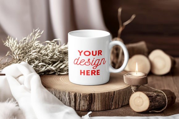 Download White Ceramic Mug Mockup Cozy Home Style - Mug mockup Collection